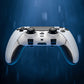 eXtremeRate Beyond-ARC Bottom Shell Kit with Rubberised Grip for PS5 Edge Controller - White Black