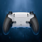 eXtremeRate Beyond-ARC Bottom Shell Kit with Rubberised Grip for PS5 Edge Controller - White Black