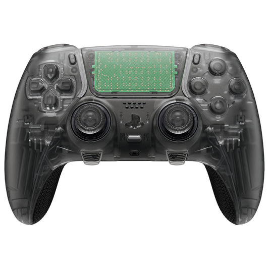 eXtremeRate Beyond-ARC Full Set Shell Buttons with 6-in-1 Swappable Thumbsticks for PS5 Edge Controller - Clear Black