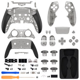 eXtremeRate Beyond-ARC Full Set Shell Buttons with 6-in-1 Swappable Thumbsticks for PS5 Edge Controller - Clear Black