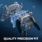 eXtremeRate Beyond-ARC Full Set Shell Buttons with 6-in-1 Swappable Thumbsticks for PS5 Edge Controller - Clear Black