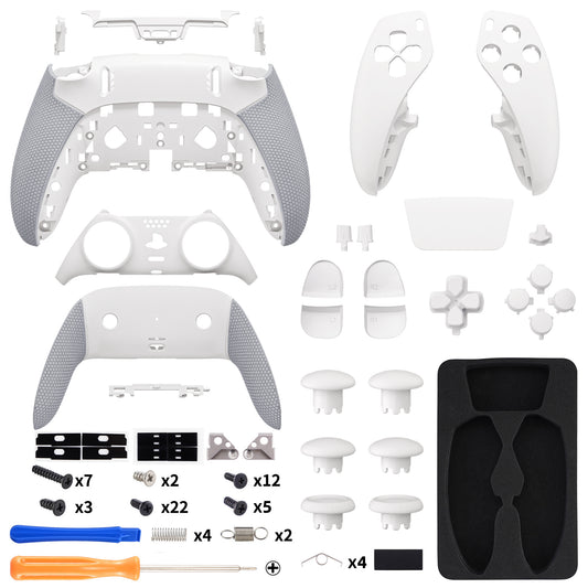 eXtremeRate Beyond-ARC Full Set Shell Buttons with 6-in-1 Swappable Thumbsticks for PS5 Edge Controller - White