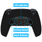 eXtremeRate Black Real Metal Buttons (RMB) Version RISE4 V3 Remap Kit for PS5 Controller BDM-030/040/050 - Black