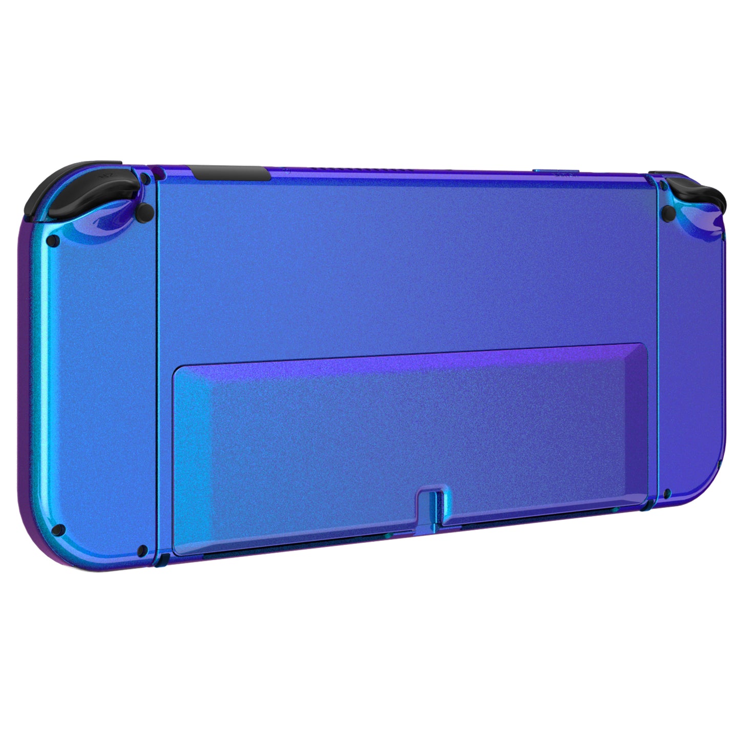 eXtremeRate Custom Replacement Full Set Shell with Buttons for Nintendo Switch OLED - Chameleon Purple Blue