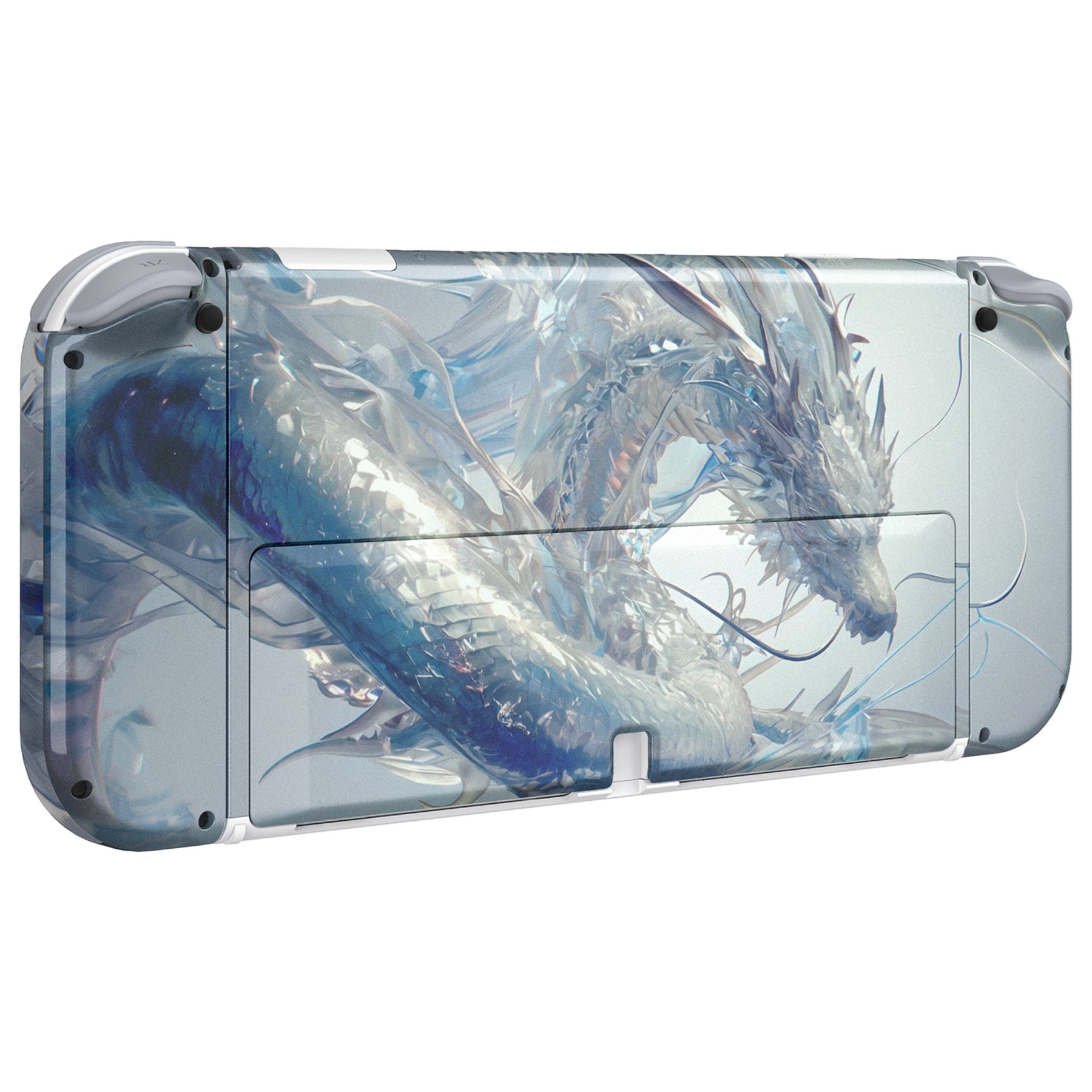 eXtremeRate Crystal Dragon Full Set Shell for Nintendo Switch OLED