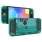 eXtremeRate Custom Replacement Full Set Shell with Buttons for Nintendo Switch OLED - Crystal Emerald Green
