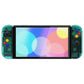 eXtremeRate Custom Replacement Full Set Shell with Buttons for Nintendo Switch OLED - Crystal Emerald Green