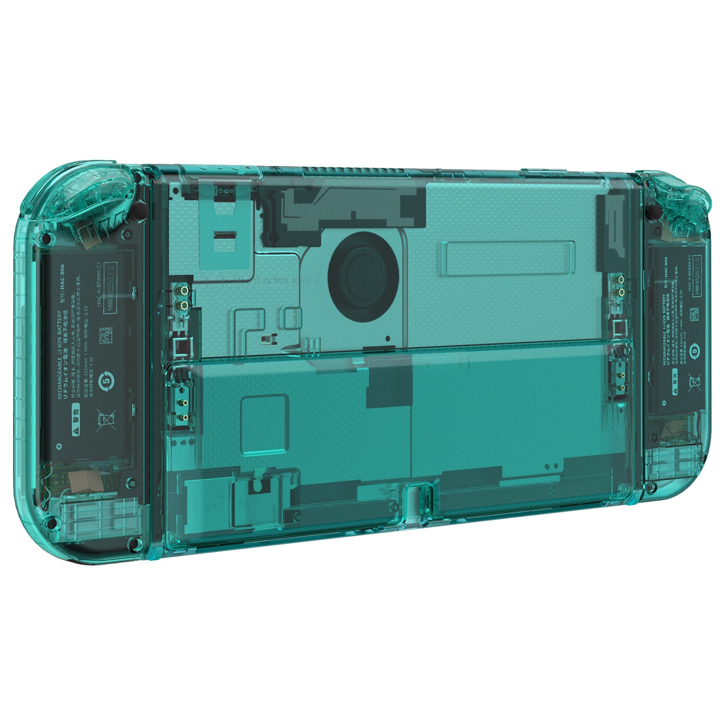 eXtremeRate Custom Replacement Full Set Shell with Buttons for Nintendo Switch OLED - Crystal Emerald Green