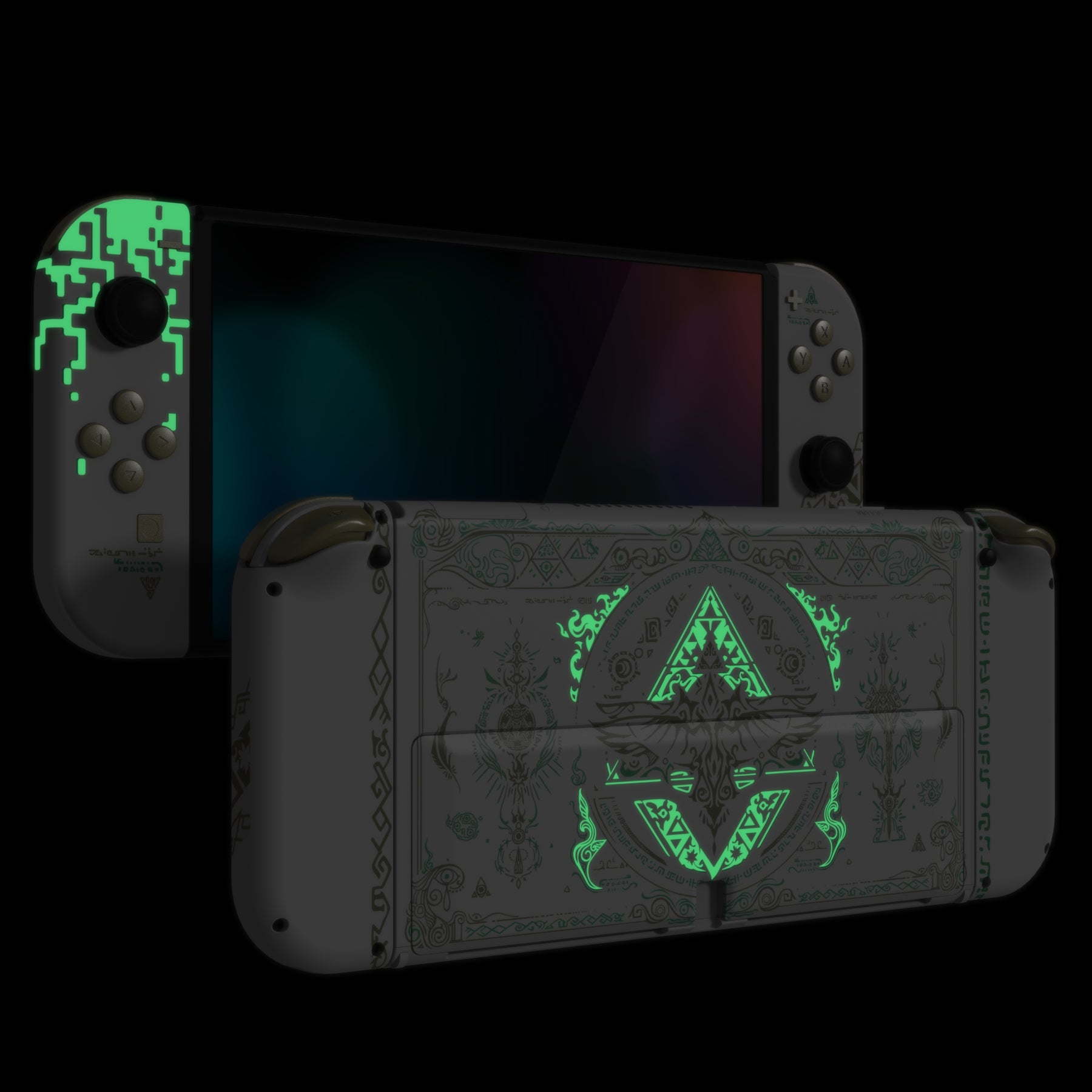 eXtremeRate Glow in Dark - Totem of Kingdom White Full Set Shell