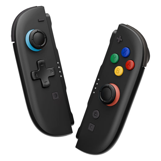 eXtremeRate D-Pad Version Replacement Full Set Shell Case with Buttons for Joycon 2 of Nintendo Switch 2 - Deluxe Version - Black
