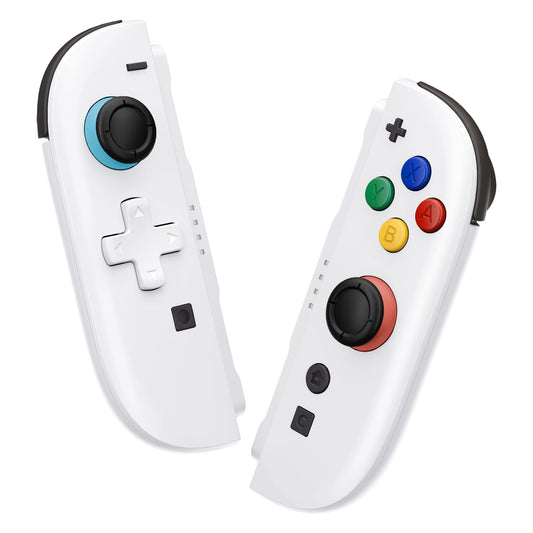 eXtremeRate D-Pad Version Replacement Full Set Shell Case with Buttons for Joycon 2 of Nintendo Switch 2 - Deluxe Version - White
