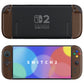 eXtremeRate D-Pad Version Replacement Full Set Shell Case with Buttons for Joycon 2 of Nintendo Switch 2 - Deluxe Version - Wood Grain