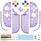 eXtremeRate D-Pad Version Replacement Full Set Shell Case with Buttons for Joycon 2 of Nintendo Switch 2 - Essence Version - Clear Atomic Purple