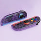 eXtremeRate D-Pad Version Replacement Full Set Shell Case with Buttons for Joycon 2 of Nintendo Switch 2 - Essence Version - Clear Atomic Purple