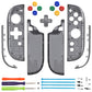 eXtremeRate D-Pad Version Replacement Full Set Shell Case with Buttons for Joycon 2 of Nintendo Switch 2 - Essence Version - Clear Slate Black
