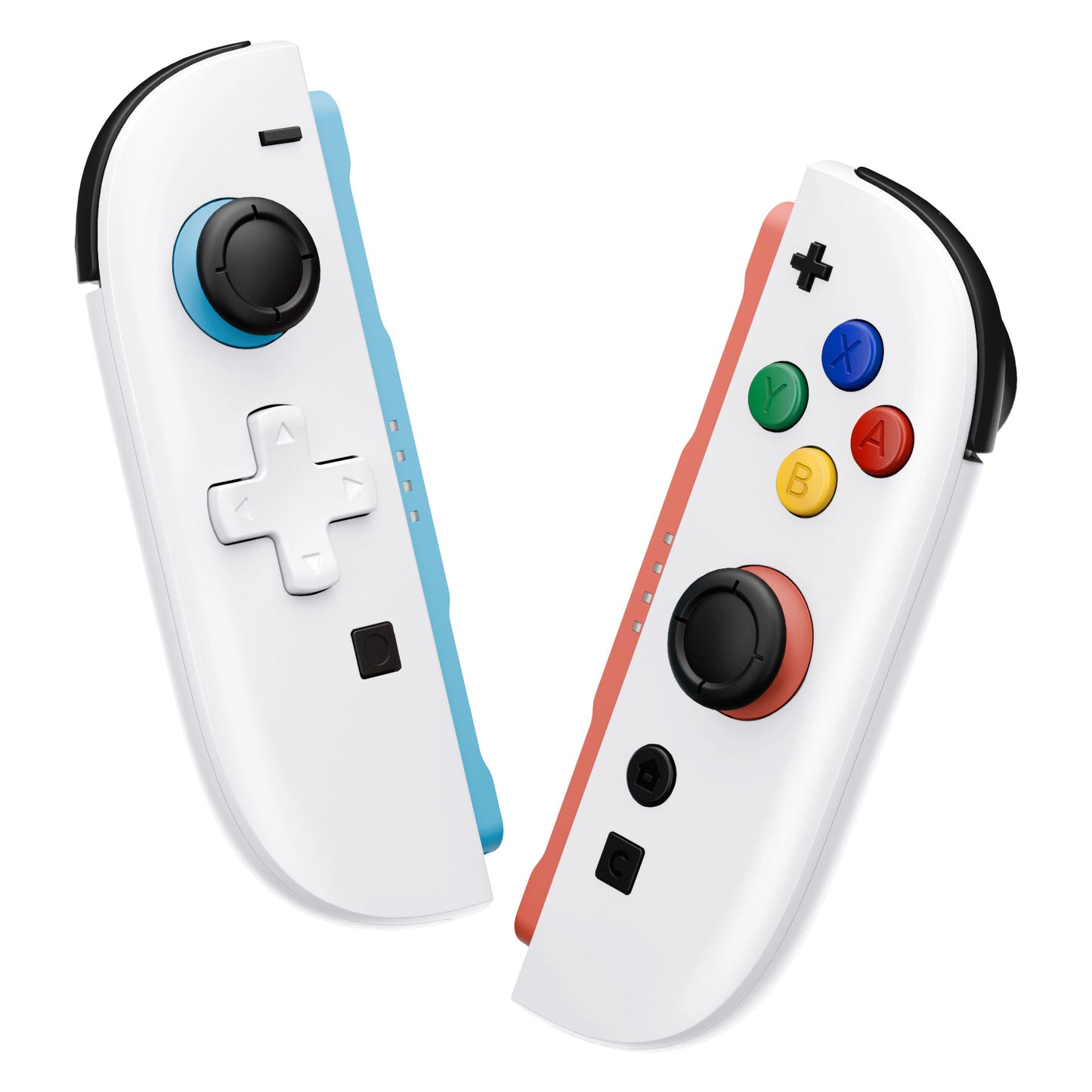 eXtremeRate D-Pad Version Replacement Full Set Shell Case with Buttons for Joycon 2 of Nintendo Switch 2 - Essence Version - White