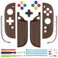 eXtremeRate D-Pad Version Replacement Full Set Shell Case with Buttons for Joycon 2 of Nintendo Switch 2 - Essence Version - Wood Grain