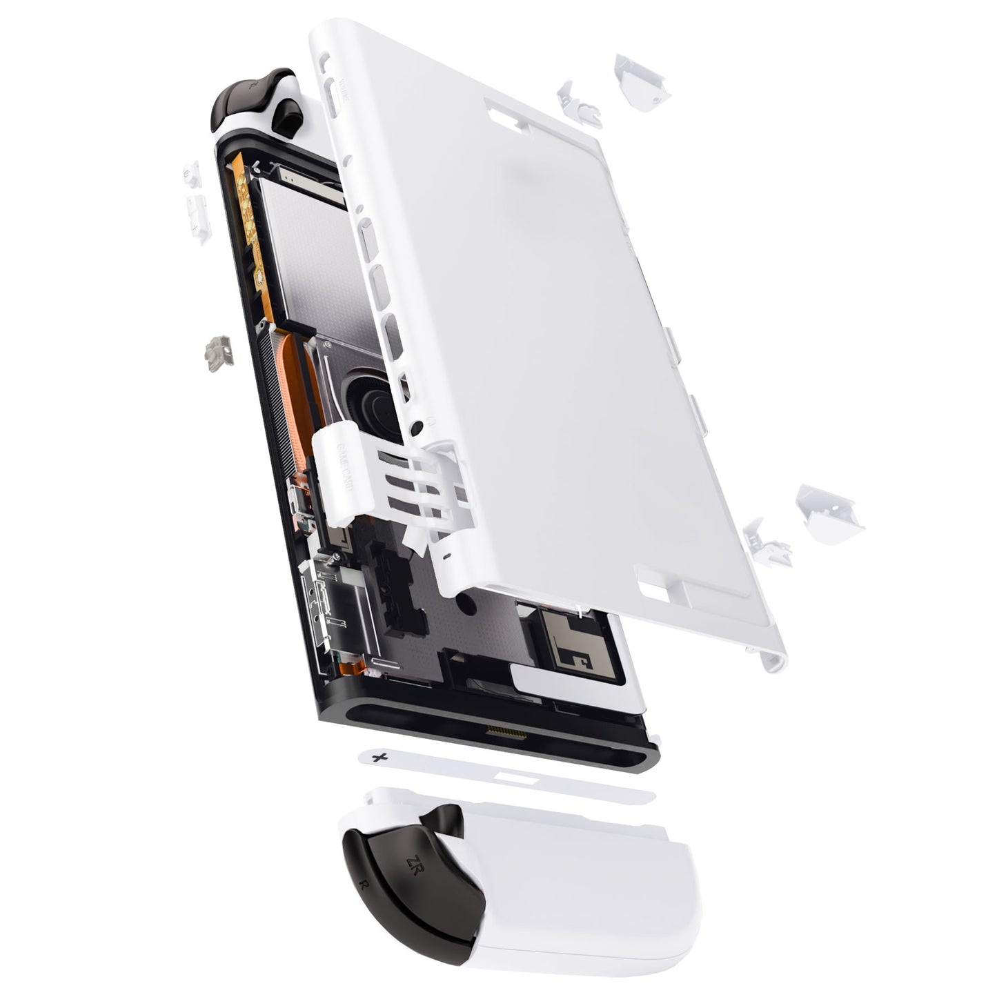 eXtremeRate D-Pad Version Replacement Full Set Shells with Buttons for Nintendo Switch 2 - Deluxe Version - White