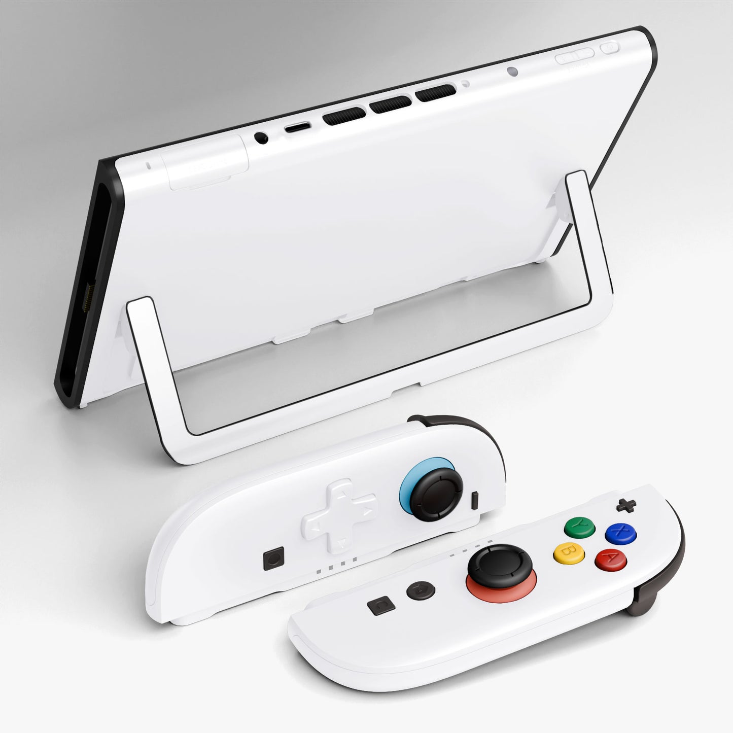 eXtremeRate D-Pad Version Replacement Full Set Shells with Buttons for Nintendo Switch 2 - Deluxe Version - White
