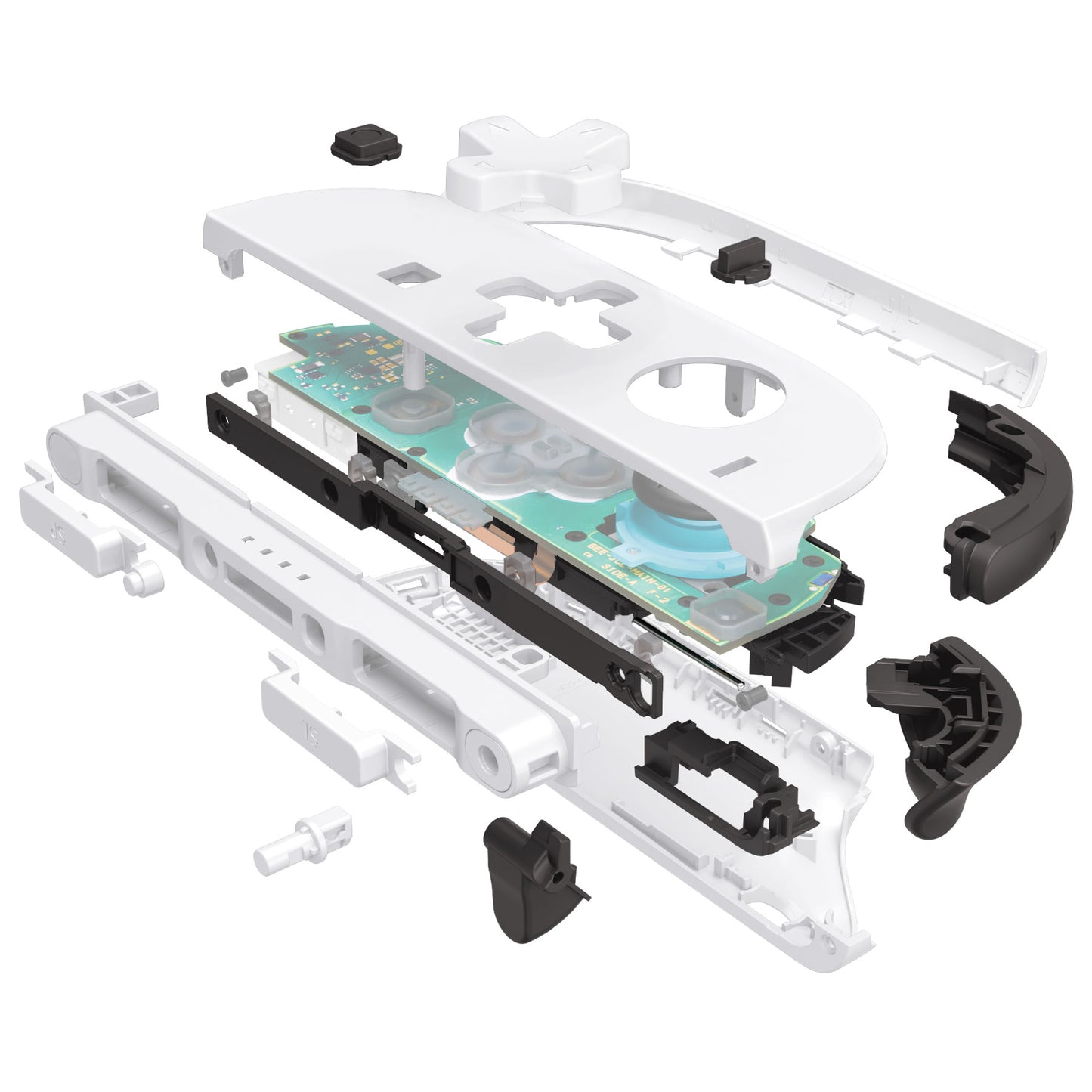 eXtremeRate D-Pad Version Replacement Full Set Shells with Buttons for Nintendo Switch 2 - Deluxe Version - White