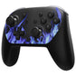 eXtremeRate DIY Replacement Faceplate Shell with Thumbsticks for Nintendo Switch 2 Pro Controller - Blue Flame