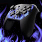 eXtremeRate DIY Replacement Faceplate Shell with Thumbsticks for Nintendo Switch 2 Pro Controller - Blue Flame