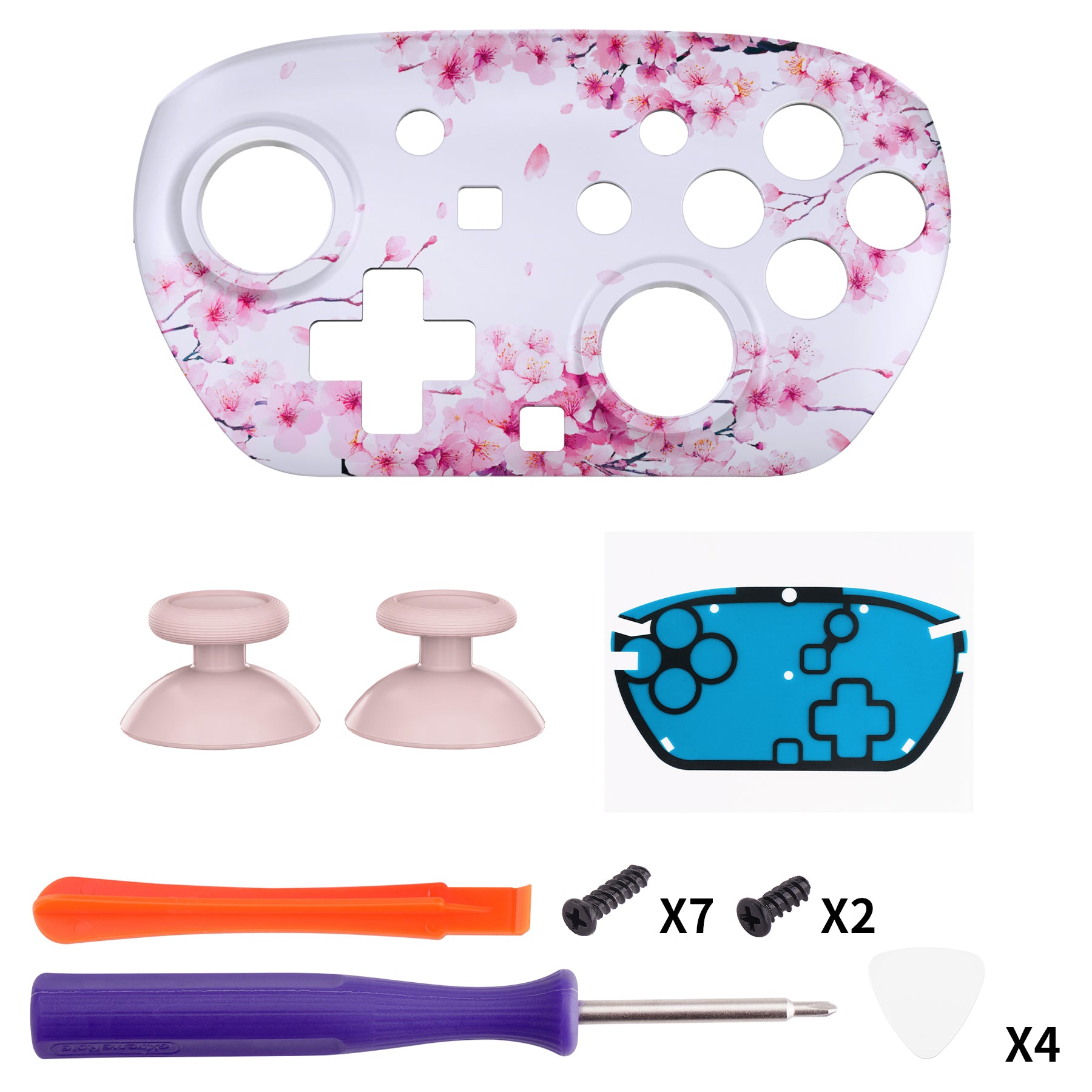 eXtremeRate DIY Replacement Faceplate Shell with Thumbsticks for