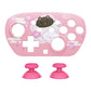 eXtremeRate DIY Replacement Faceplate Shell with Thumbsticks for Nintendo Switch 2 Pro Controller - Cherry Blossoms Kitten