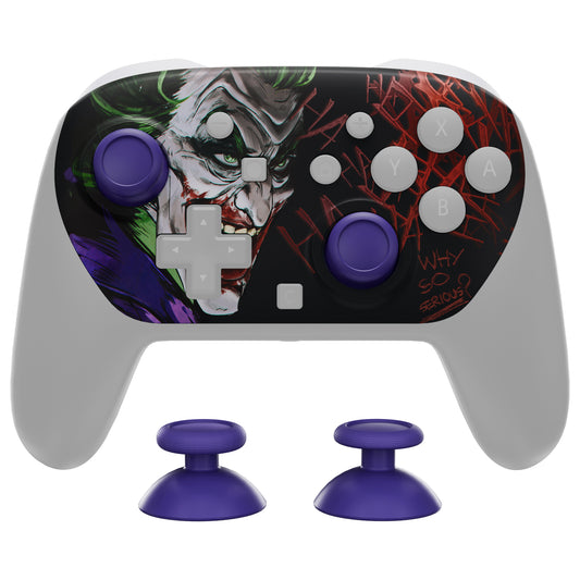 eXtremeRate DIY Replacement Faceplate Shell with Thumbsticks for Nintendo Switch 2 Pro Controller - Clown HAHAHA