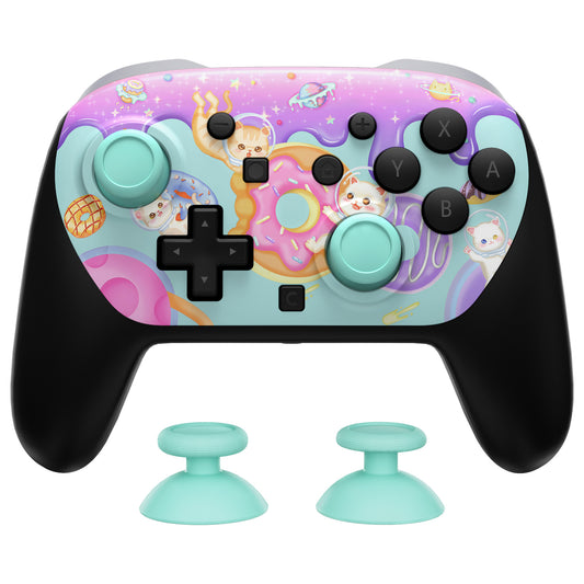 eXtremeRate DIY Replacement Faceplate Shell with Thumbsticks for Nintendo Switch 2 Pro Controller - Donut Odyssey