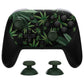 eXtremeRate DIY Replacement Faceplate Shell with Thumbsticks for Nintendo Switch 2 Pro Controller - Green Weeds