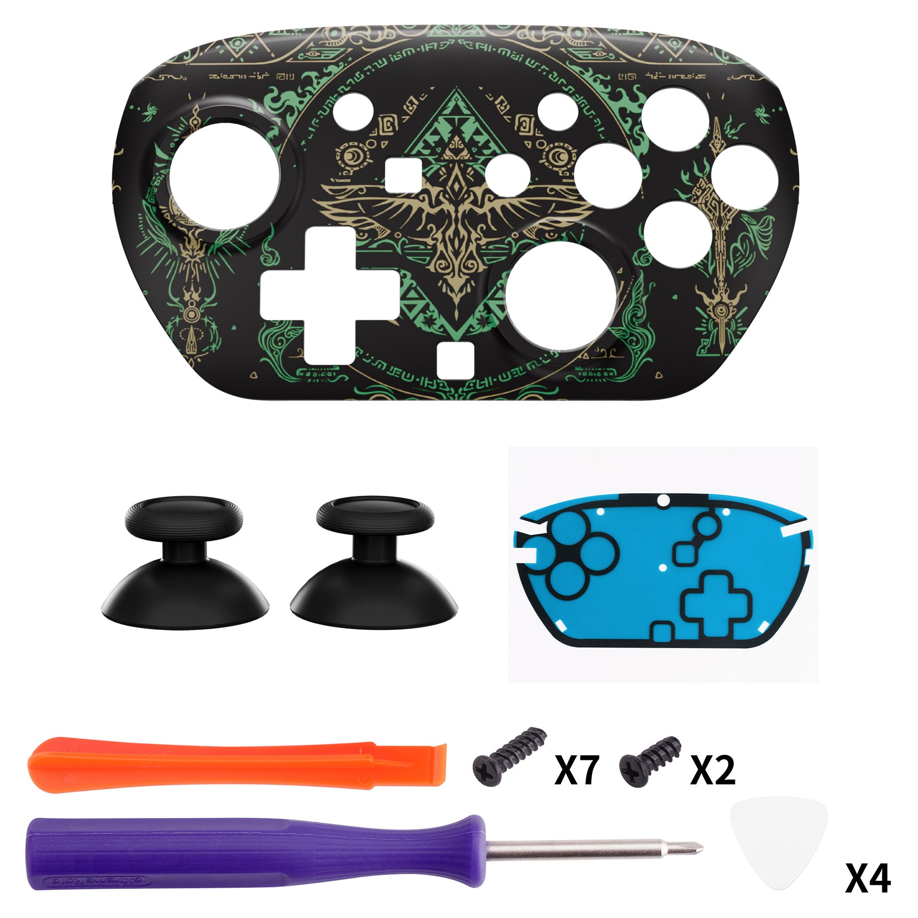 eXtremeRate DIY Replacement Faceplate Shell with Thumbsticks for