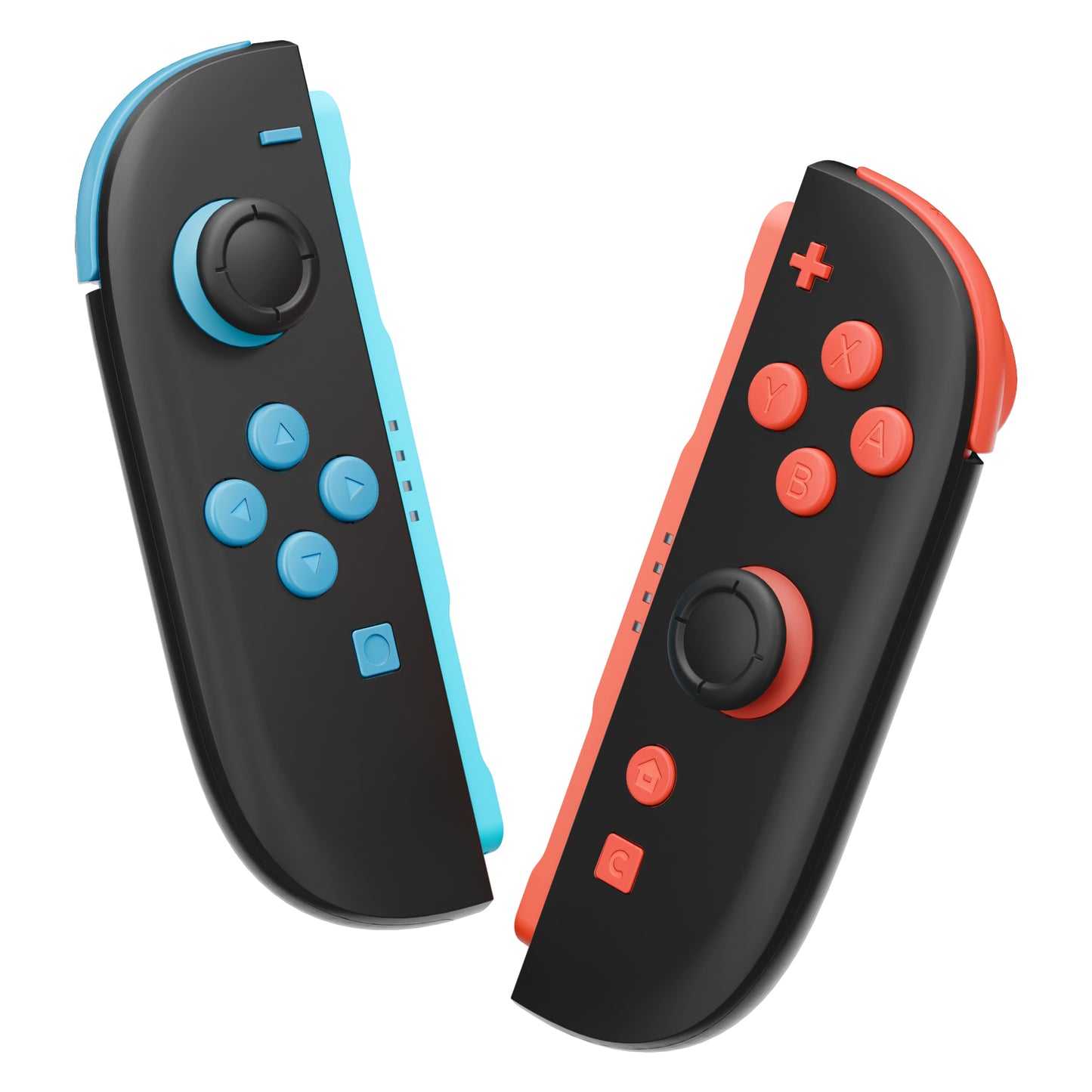 eXtremeRate DIY Replacement Full Set Buttons for Nintendo Switch 2 - Blue & Orange