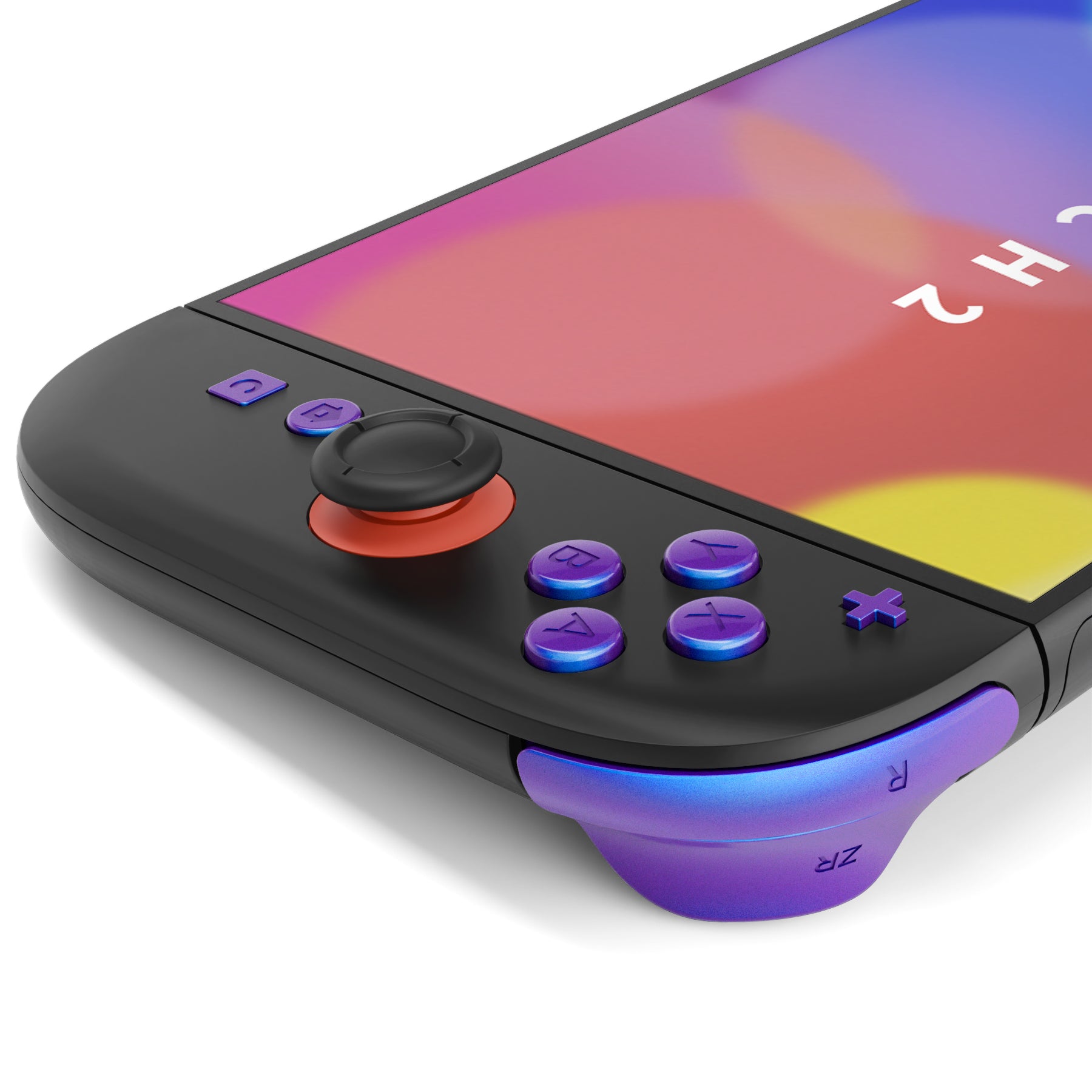 eXtremeRate DIY Replacement Full Set Buttons for Nintendo Switch 2 - Chameleon Purple Blue eXtremeRate