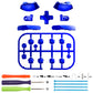 eXtremeRate DIY Replacement Full Set Buttons for Nintendo Switch 2 - Chrome Blue