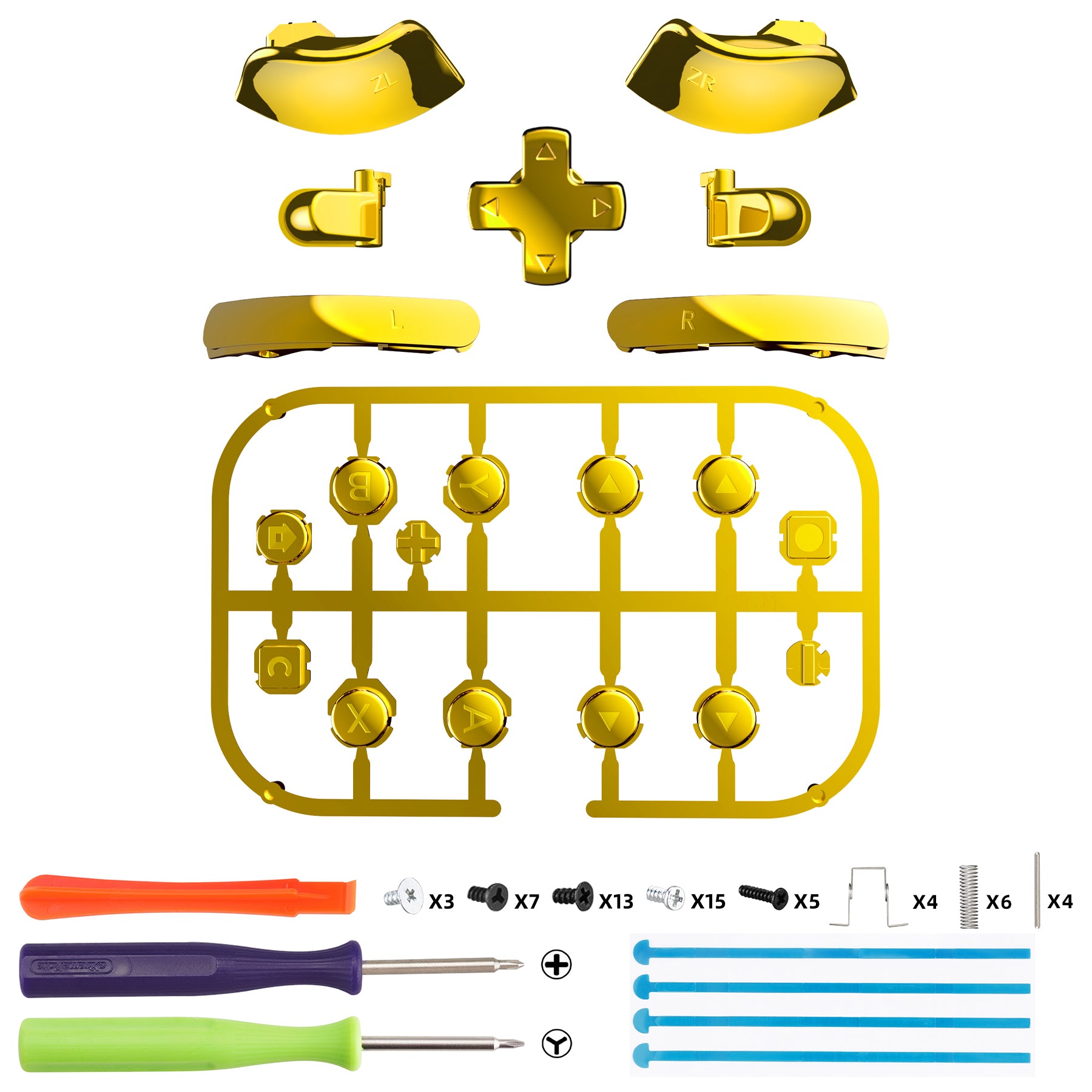 eXtremeRate DIY Replacement Full Set Buttons for Nintendo Switch 2