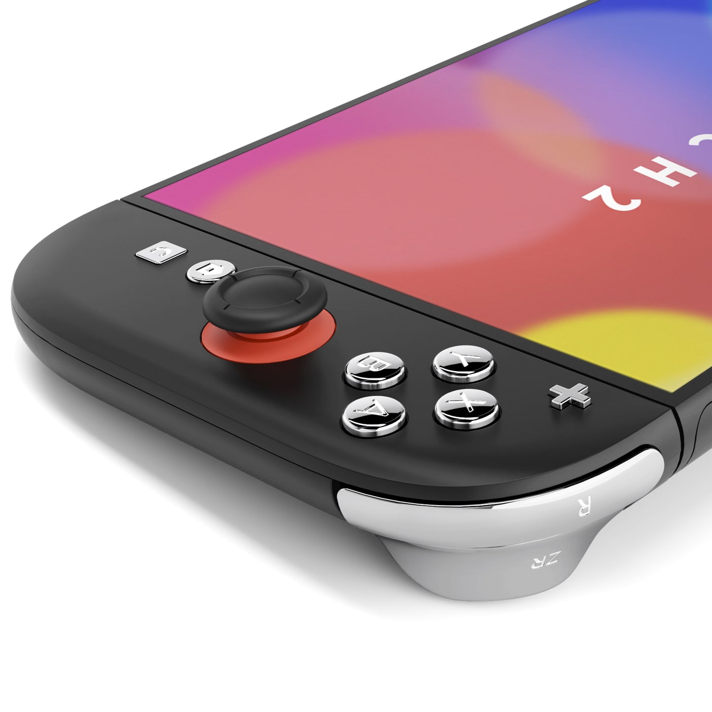 eXtremeRate DIY Replacement Full Set Buttons for Nintendo Switch 2 - Chrome Silver