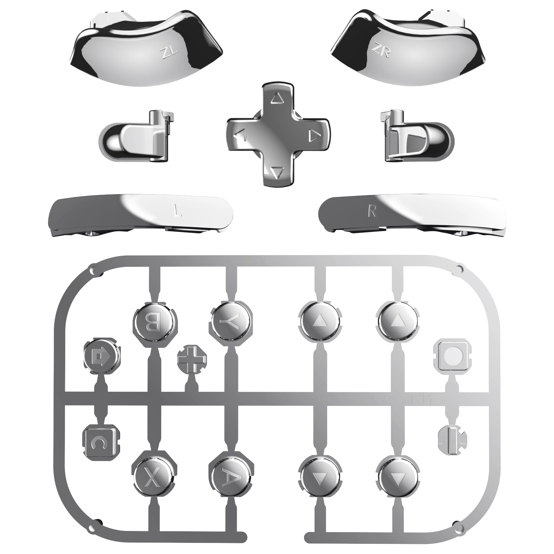 eXtremeRate DIY Replacement Full Set Buttons for Nintendo Switch 2