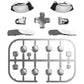 eXtremeRate DIY Replacement Full Set Buttons for Nintendo Switch 2 - Chrome Silver