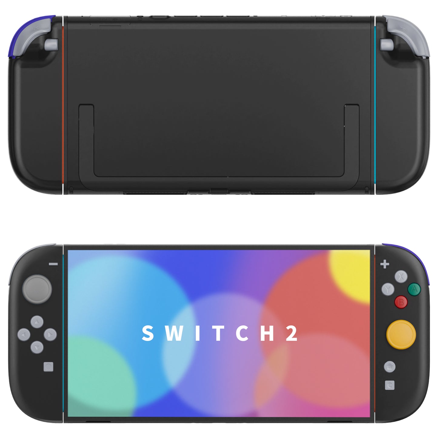 eXtremeRate DIY Replacement Full Set Buttons for Nintendo Switch 2 - New Hope Gray & SwitchCube Blue Green