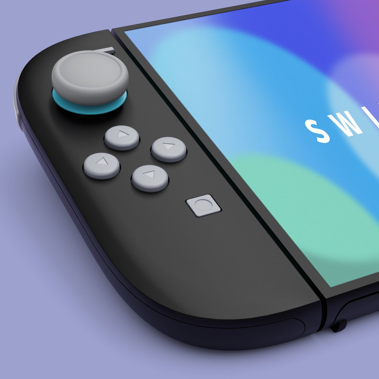 eXtremeRate DIY Replacement Full Set Buttons for Nintendo Switch 2 - New Hope Gray & SwitchCube Blue Green