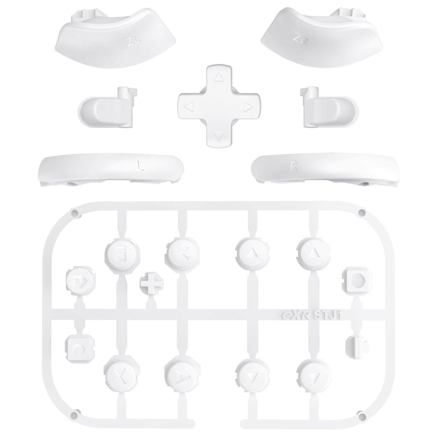 eXtremeRate DIY Replacement Full Set Buttons for Nintendo Switch 2 - White