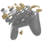 eXtremeRate DIY Replacement Full Set Buttons for Nintendo Switch 2 Pro Controller - Champagne Gold