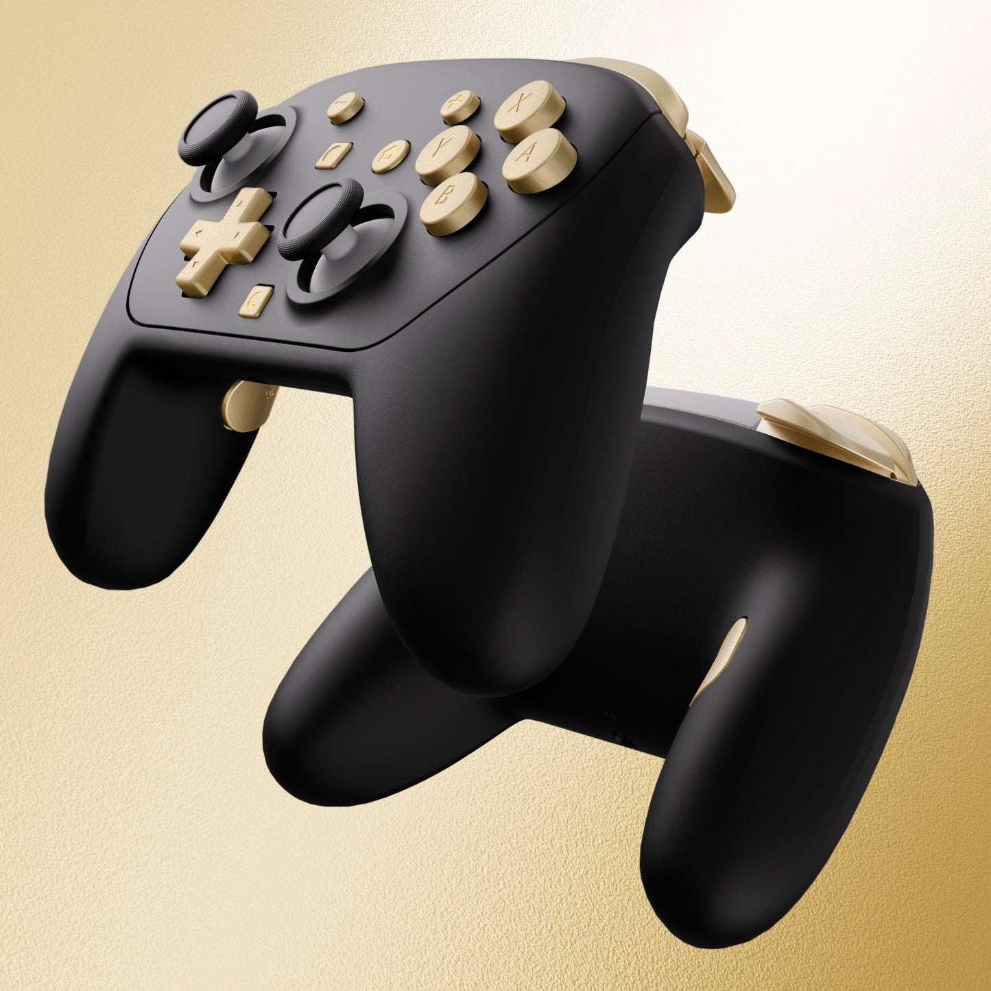 eXtremeRate DIY Replacement Full Set Buttons for Nintendo Switch 2 Pro Controller - Champagne Gold