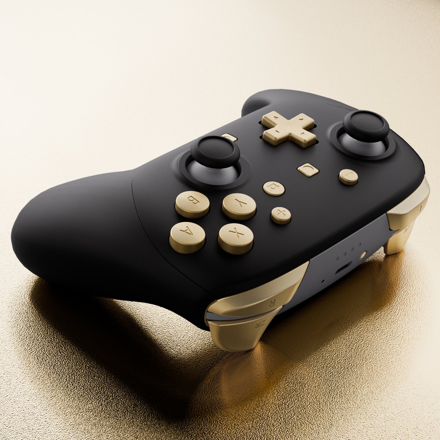 eXtremeRate DIY Replacement Full Set Buttons for Nintendo Switch 2 Pro Controller - Champagne Gold