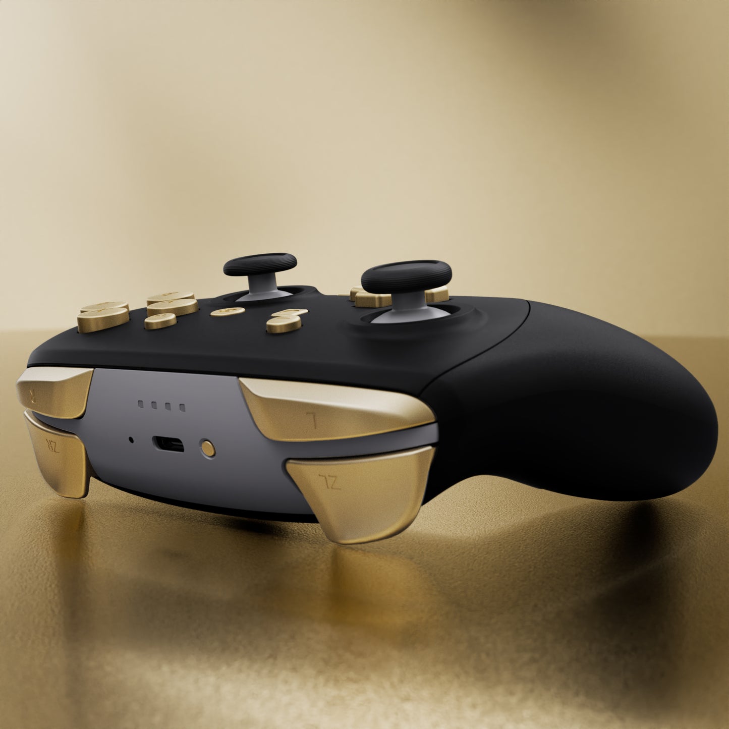 eXtremeRate DIY Replacement Full Set Buttons for Nintendo Switch 2 Pro Controller - Champagne Gold