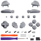 eXtremeRate DIY Replacement Full Set Buttons for Nintendo Switch 2 Pro Controller - New Hope Gray