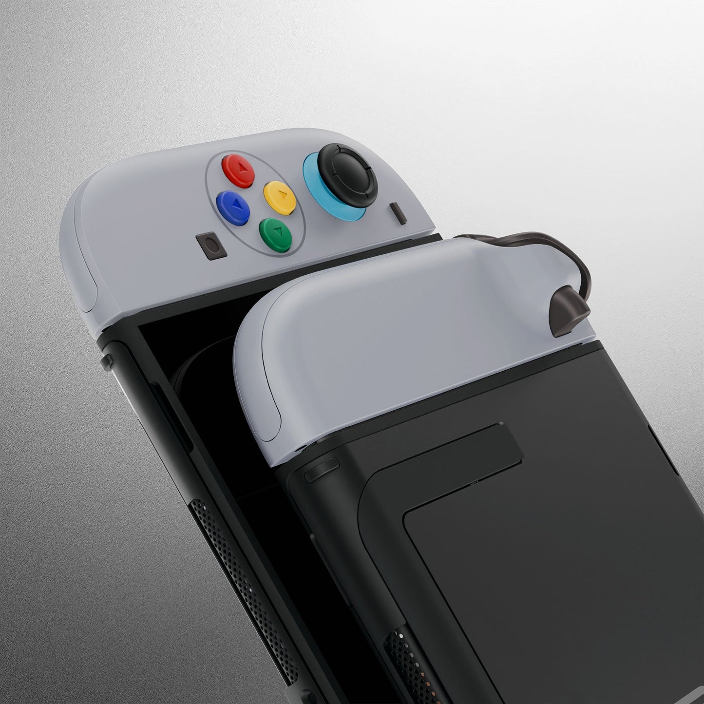 eXtremeRate DIY Replacement Full Set Shell Case with Buttons for Joycon 2 of Nintendo Switch 2 - Deluxe Version - SFC SNES Classic EU Style eXtremeRate