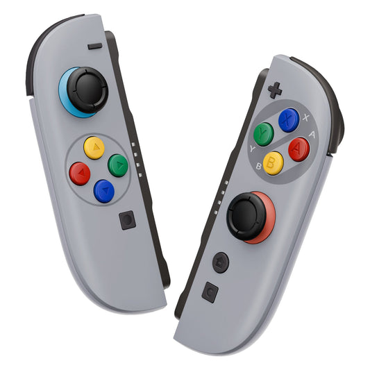 eXtremeRate DIY Replacement Full Set Shell Case with Buttons for Joycon 2 of Nintendo Switch 2 - Deluxe Version - SFC SNES Classic EU Style eXtremeRate