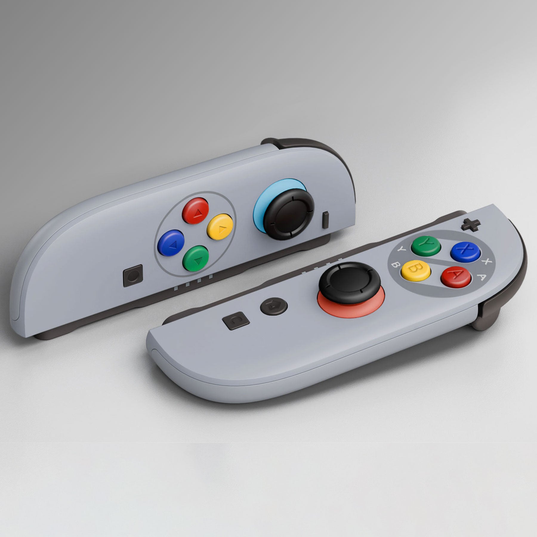 eXtremeRate DIY Replacement Full Set Shell Case with Buttons for Joycon 2 of Nintendo Switch 2 - Deluxe Version - SFC SNES Classic EU Style eXtremeRate